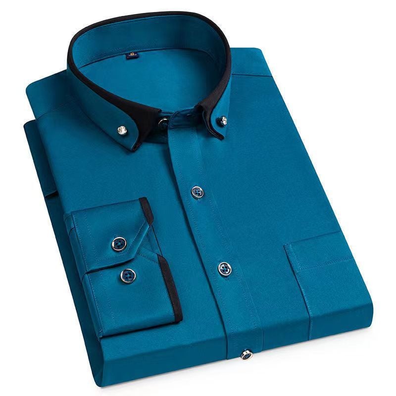 Angelo™ - Classica camicia calda a maniche lunghe