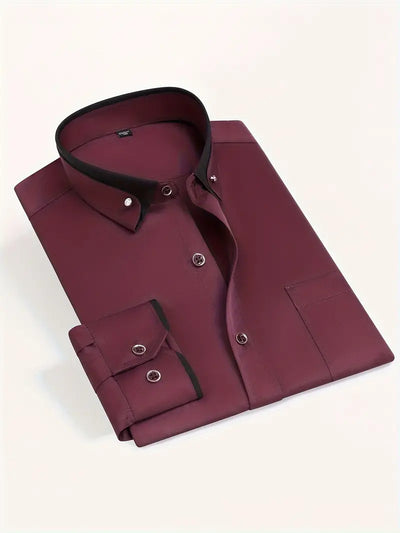 Angelo™ - Classica camicia calda a maniche lunghe