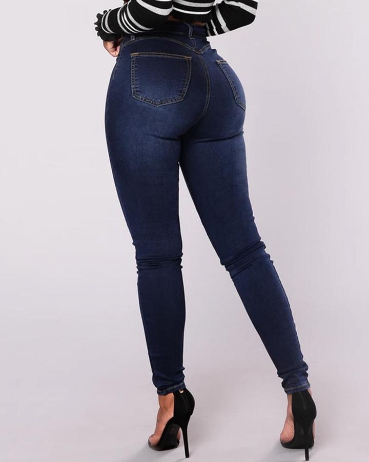 Noemi™ - Jeans aderenti a vita alta ed eleganti