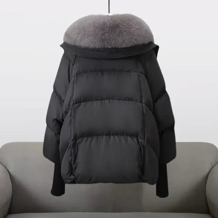 Lucia™ - Cappotto invernale con lussuoso collo in pelliccia