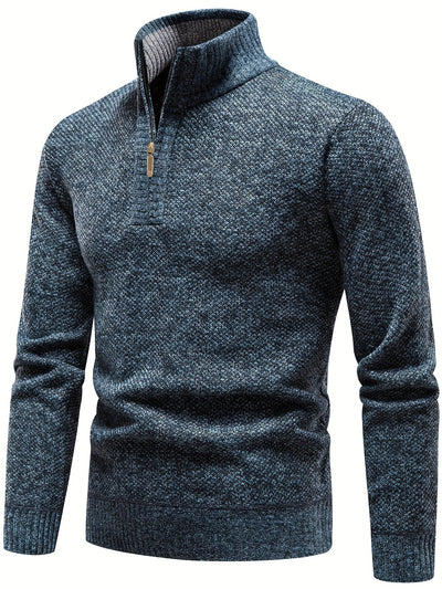 Leonardo™ - Elegante maglione casual con mezza cerniera