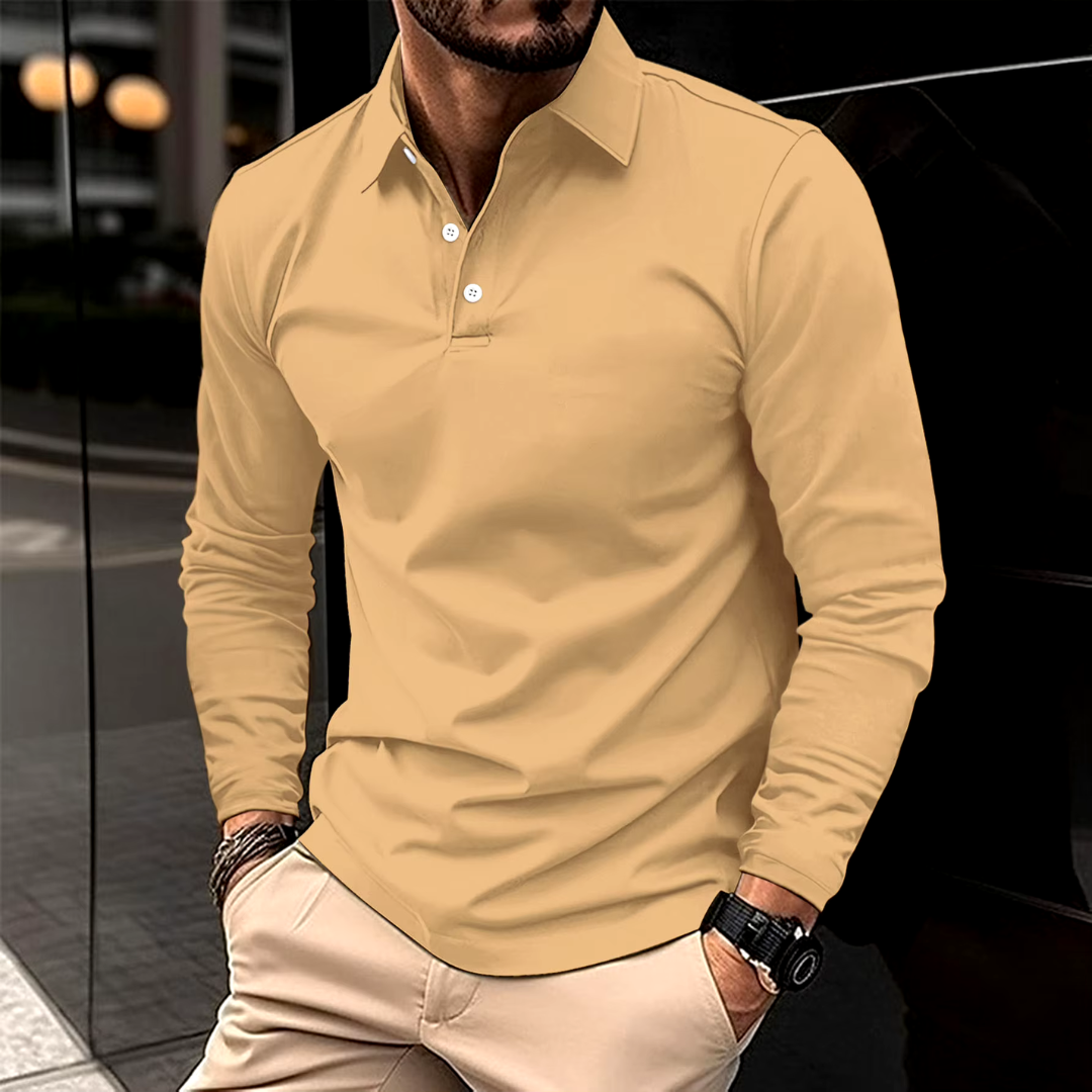 Giovanni™ - Polo casual a maniche lunghe