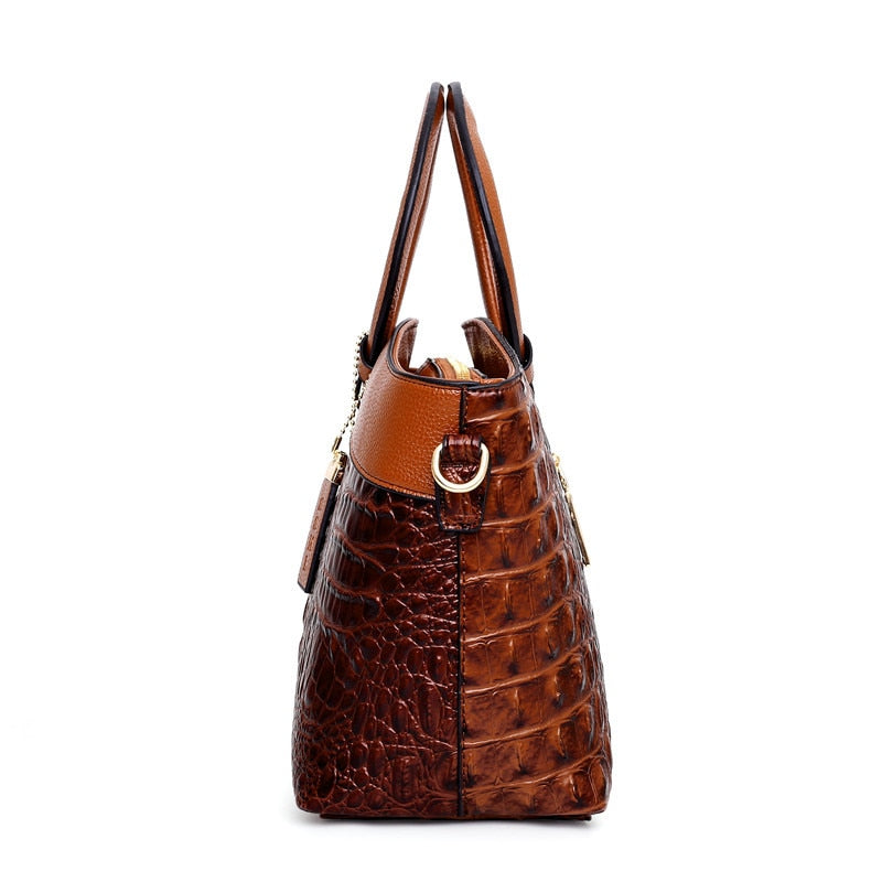 Stella™ - Elegante borsa in coccodrillo fatta a mano