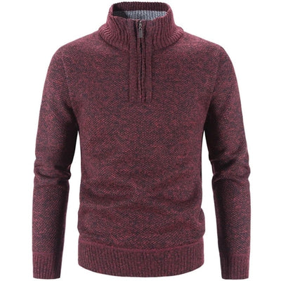 Leonardo™ - Elegante maglione casual con mezza cerniera